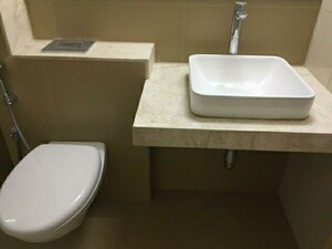 Bathroom in 2 BHK Apartment at LnT Realty Emerald Isle, Powai – for Rent