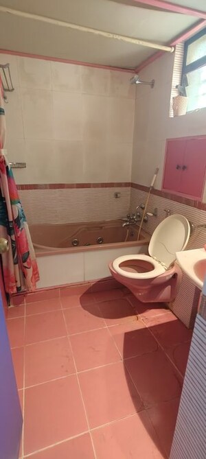 Bathroom in 1 BHK Apartment at Vasant Valley Complex, Malad East – for Rent