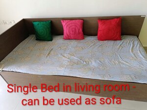Bedroom in 2 BHK Apartment at Godrej Garden City, Jagatpur – for Rent
