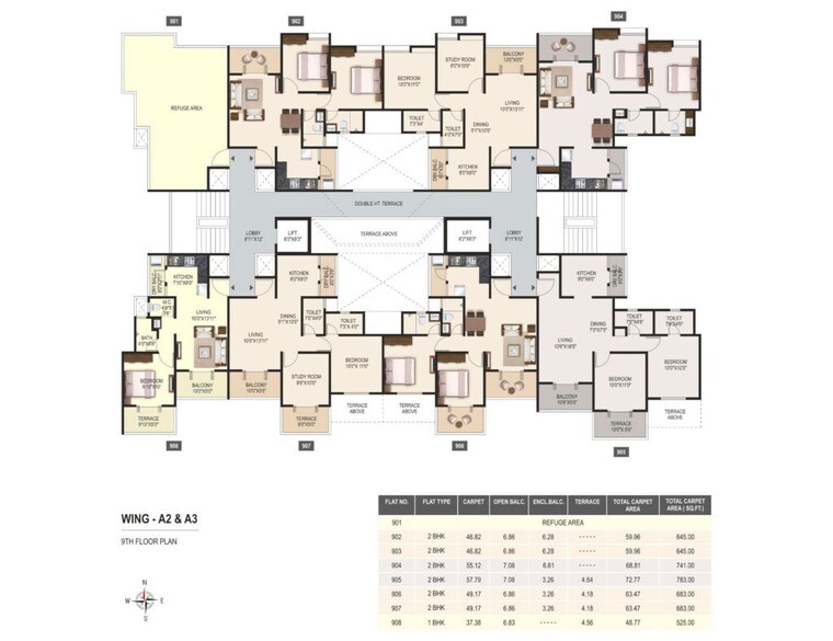 Floor Plan, green-hive 1 Bedroom 650 Sq.Ft. Apartment In Fursungi Pune 10352684