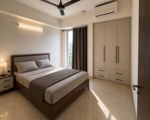 Bedroom in 2 BHK Apartment at Indiabulls One Indiabulls, Pokhran Road No Two – for Rent