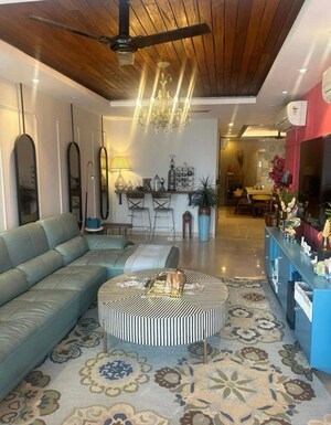 Living Room in Studio Apartment at DLF Cyber Greens, Sector 24 – for Rent