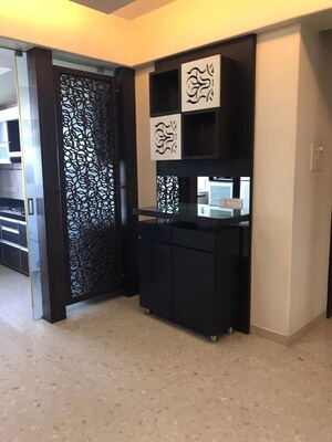 Living Room in 4 BHK Apartment at Lake Front Solitaire, Powai – for Sale
