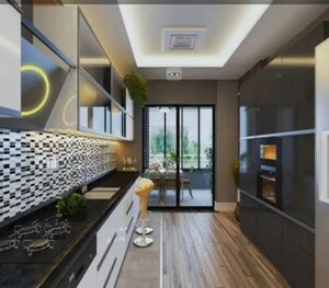 Kitchen in 3 BHK Apartment at Oberoi Forestville, Kolshet Road – for Sale