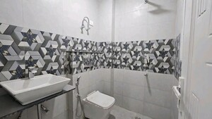 Bathroom in 1 BHK Builder Floor at Chattarpur – for Rent