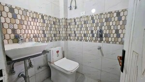 Bathroom in 1 BHK Builder Floor at Chattarpur – for Rent