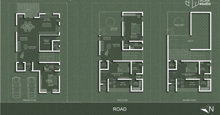 Floor Plan, maheshwaram 4 Bedroom 3600 Sq.Ft. Villa In Maheshwaram Hyderabad 10033583