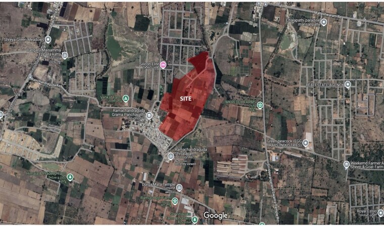 Map Location, maheshwaram 4 Bedroom 3600 Sq.Ft. Villa In Maheshwaram Hyderabad 10038677