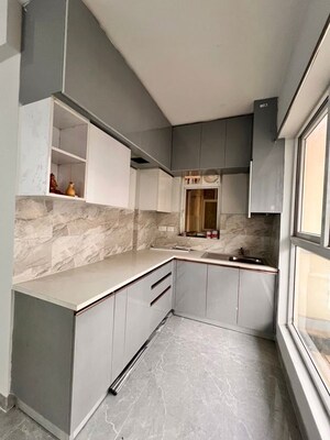 Kitchen in 2.5 BHK Apartment at DLF Cyber Greens, Sector 24 – for Rent