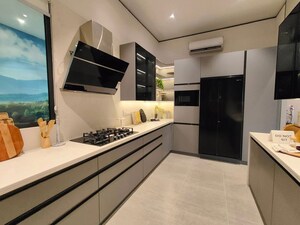 Kitchen in 3 BHK Apartment at DLF Cyber Greens, Sector 24 – for Rent