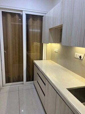 Kitchen in 1 BHK Apartment at DLF Cyber Park, Sector 20 – for Rent