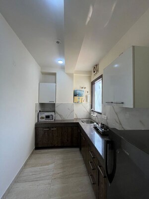 Kitchen in 1 BHK Builder Floor at Sushant Lok I – for Rent