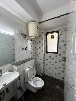 Bathroom in 1 BHK Builder Floor at Sushant Lok I – for Rent