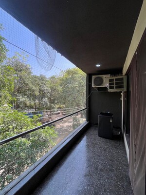 Balcony in 1 BHK Builder Floor at Sushant Lok I – for Rent