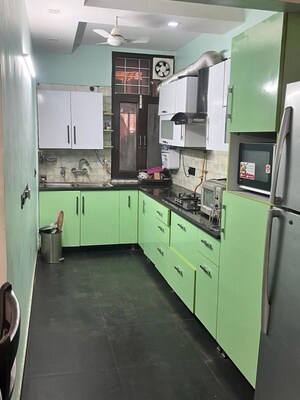Kitchen in 3 BHK Builder Floor at East Of Kailash – for Rent