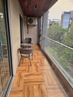 Balcony in 2 BHK Apartment at DLF Cyber Park, Sector 20 – for Rent