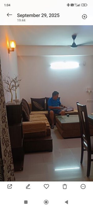 Living Room in 3 BHK Apartment at Uninav Heights Phase I, Raj Nagar Extension – for Rent