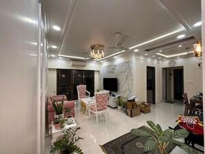 Living Room in 2 BHK Apartment at Acme Ozone, Manpada – for Rent