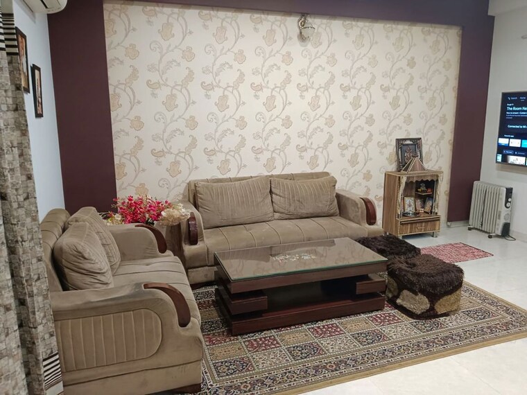 Living Room, ms-enclave-zirakpur 2 Bedroom 1000 Sq.Ft. Builder Floor In Dhakoli Zirakpur 10353216