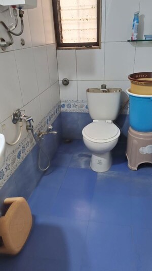 Bathroom in 2 BHK Apartment at Majiwada – for Rent
