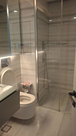 Bathroom in 4 BHK Apartment at Lodha The World Towers World One Tier 2, Worli – for Sale