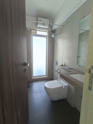Bathroom in 3 BHK Apartment at Romell Umiya Grandeur, Goregaon East – for Rent