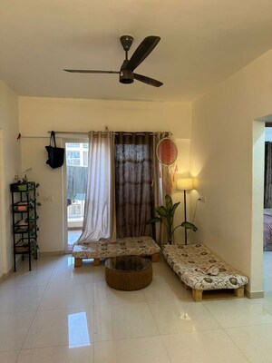 Living Room in 1 RK Apartment at Goel Ganga Amber, Tathawade – for Rent