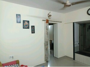 Building Lobby in 1 BHK Apartment at Runwal Garden City, Balkum Pada – for Rent