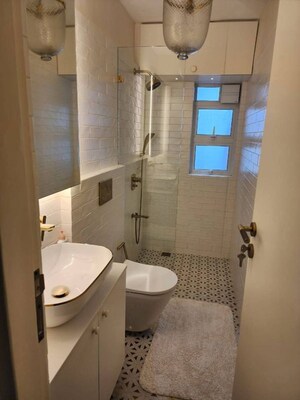 Bathroom in 2 BHK Apartment at Bandstand Apartment, Bandra West – for Rent