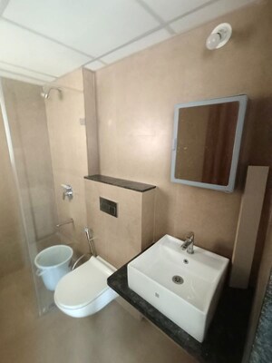 Bathroom in 2 BHK Apartment at Runwal The Central Park, Chinchwad – for Rent