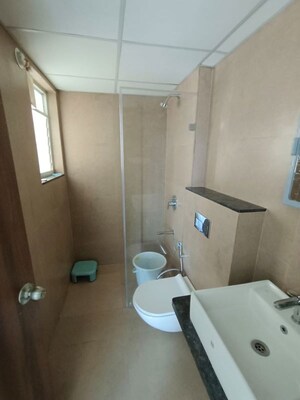 Bathroom in 2 BHK Apartment at Runwal The Central Park, Chinchwad – for Rent