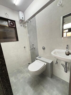 Bathroom in 1 BHK Apartment at Atul Horizon, Bhandup West – for Rent