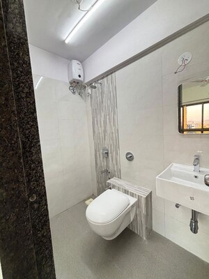 Bathroom in 2 BHK Apartment at Atul Horizon, Bhandup West – for Rent