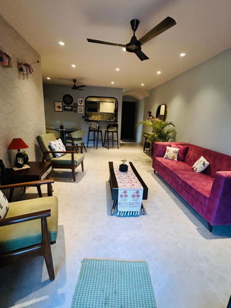Living Room, lake-home 3 Bedroom 1500 Sq.Ft. Apartment In Powai Mumbai 10353533