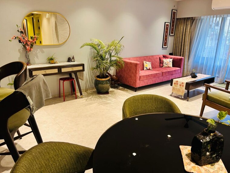 Living Room, lake-home 3 Bedroom 1500 Sq.Ft. Apartment In Powai Mumbai 10353533