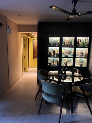 Living Room in 3 BHK Apartment at Lake Home, Powai – for Rent