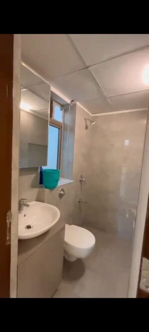 Bathroom in 1 BHK Apartment at Sheth Irene, Malad West – for Rent
