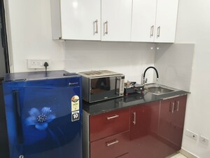 Kitchen in Studio Builder Floor at Greater Kailash I – for Rent