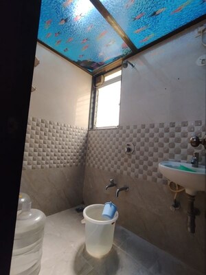 Bathroom in 1 BHK Apartment at Cosmos Orchid, Ghodbunder Road – for Rent