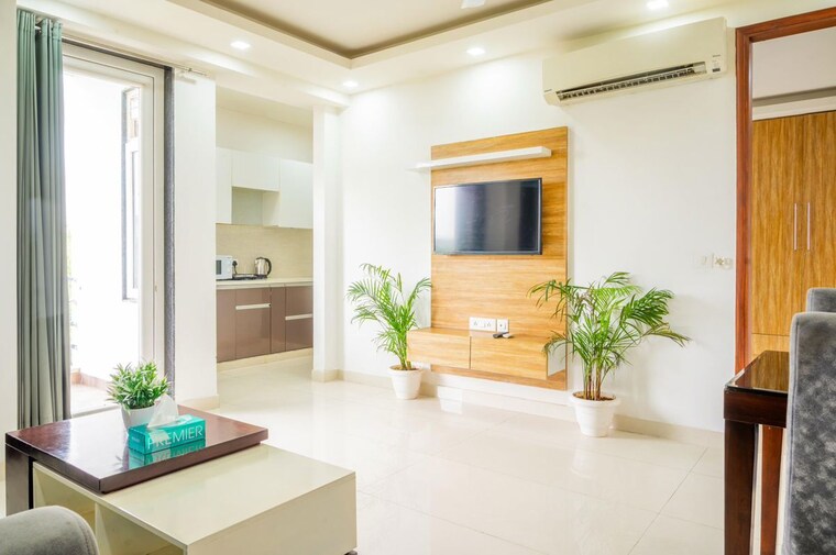 Living Room, sector 31 1 Bedroom 777 Sq.Ft. Builder Floor In Sector 31 Gurgaon 10353668