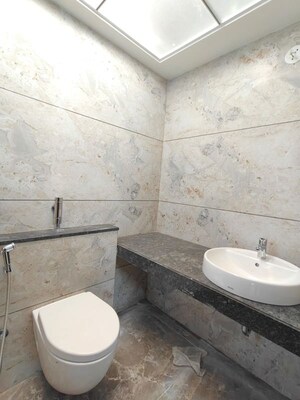 Bathroom in 3 BHK Apartment at Rahul Aston, Hinjewadi – for Rent