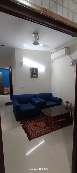 Living Room in 3 BHK Builder Floor at Freedom Fighters Enclave – for Rent