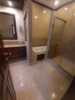 Bathroom in 4 BHK Builder Floor at Panchsheel Park – for Rent