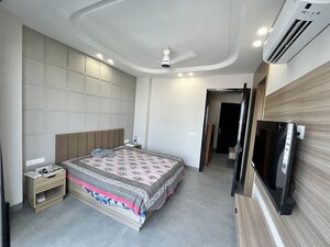 Bedroom in 1 BHK Builder Floor at Sushant Lok I – for Rent
