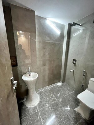 Bathroom in 1 BHK Builder Floor at Sushant Lok I – for Rent