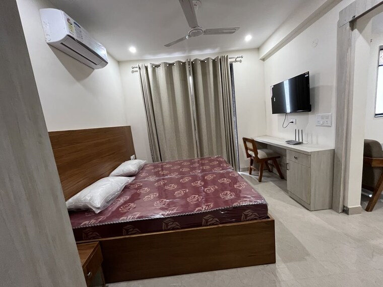 Bedroom, sector 42 1 Bedroom 875 Sq.Ft. Builder Floor In Sector 42 Gurgaon 10312509