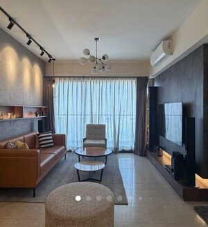 Living Room in 3.5 BHK Apartment at M3M Golf Estate, Sector 65 – for Rent