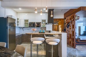 Kitchen in 4 BHK Apartment at G M Kenjale Emirus Apartment, Baner – for Rent