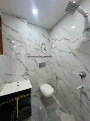 Bathroom in 3 BHK Apartment at Chattarpur – for Rent