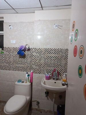 Bathroom in 2 BHK Apartment at Sam Palm Olympia Phase Second, Sector 16c Greater Noida – for Rent